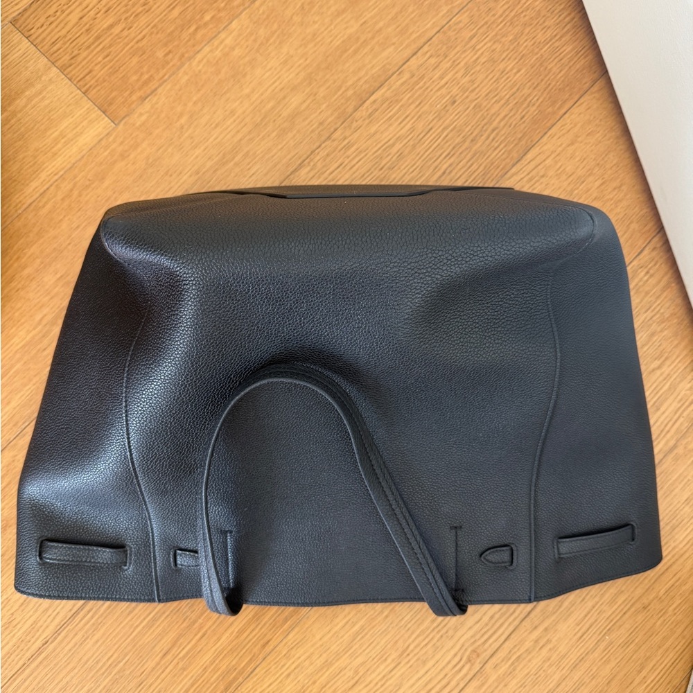 Celine Black Cabas Leather Tote with Double Straps - Picture 2 of 11